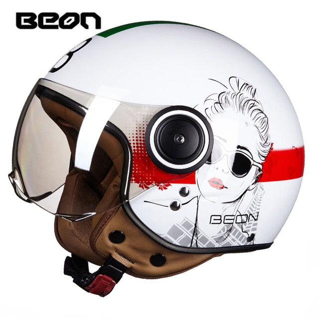 BEON Motorcycle vintage scooter Helmet