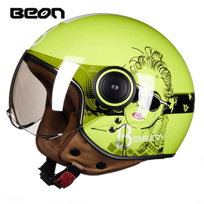 BEON Motorcycle vintage scooter Helmet