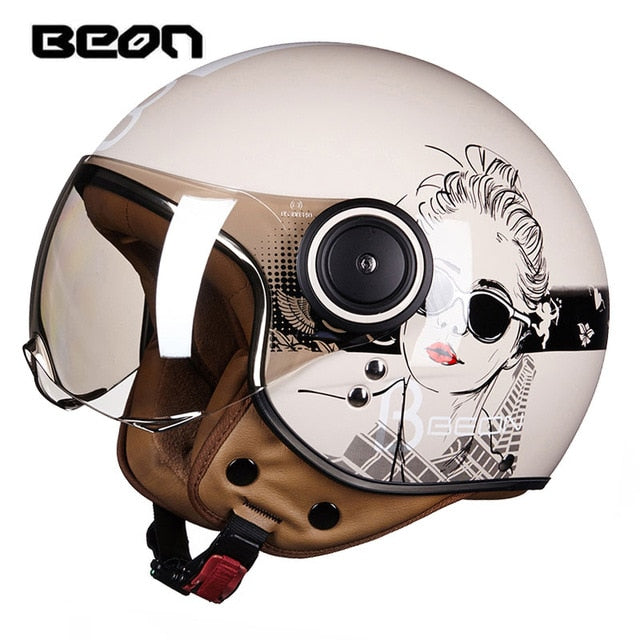 BEON Motorcycle vintage scooter Helmet