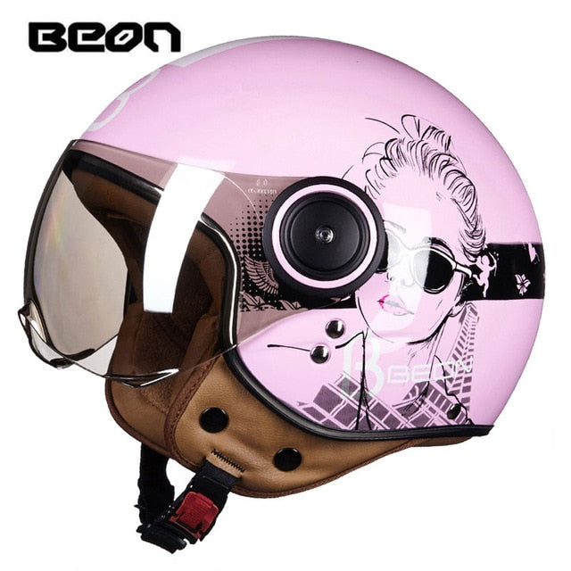 BEON Motorcycle vintage scooter Helmet